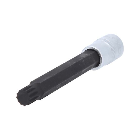 KS TOOLS 1/2 inch bit socket XZN, long, M14 - 1/2 inch bit socket XZN