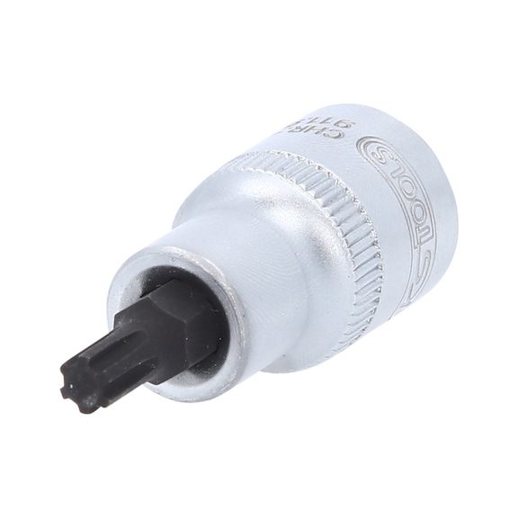 1/2 inch bit socket for RIBE screws, short, M6 - Bit socket for RIBE screws