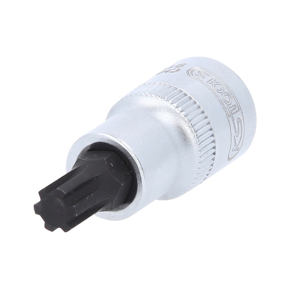 1/2 inch bit socket for RIBE screws, short, M9 - Bit socket for RIBE screws