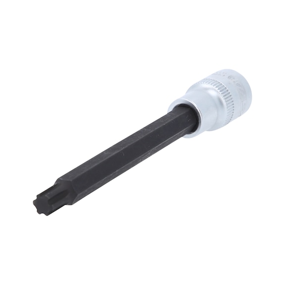 1/2 inch bit socket for RIBE screws, long, M9 - Bit socket for RIBE screws