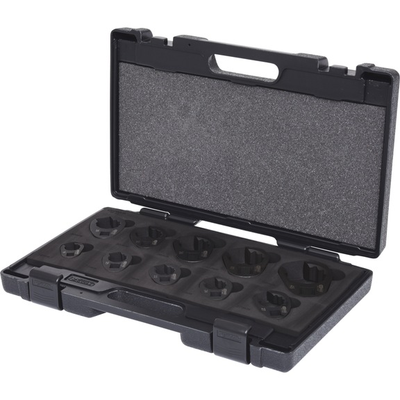 Pipe wrench set, SW 19-46 mm, 10 pieces - Socket wrench (set)