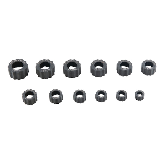 Special nut extractor set, 12 pieces - Extraction tool, extractor (other)