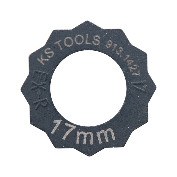 Nut extractor, 17 mm - Extraction tool, extractor (other)