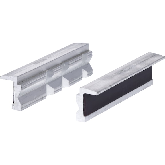 Aluminium vice jaws, 120 mm, trapezoidal groove - Aluminium vice with trapezoidal groove