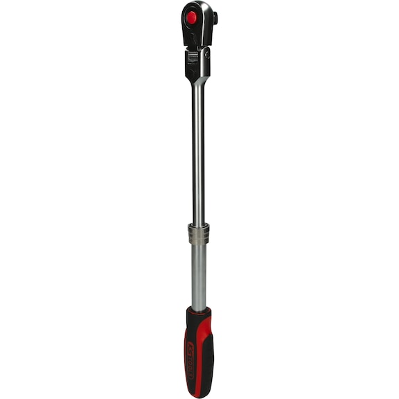 1/2 inch SlimPOWER telescopic joint reversible ratchet, 72 teeth - KS TOOLS Ratchet (stepped spanner)