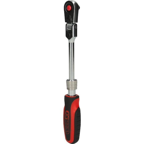 KS TOOLS 1/4 inch SlimPOWER telescopic joint reversible ratchet, 72 teeth - KS TOOLS Ratchet (stepped spanner)