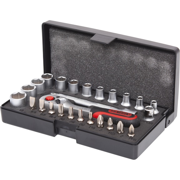 1/4 inch socket wrench set, 26-piece - Socket wrench (set)