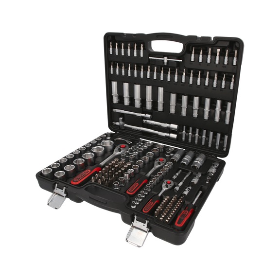 1/4 inch, 3/8 inch, 1/2 inch socket wrench set, 179 pieces - Socket wrench (set)