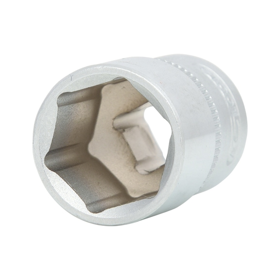1/4 inch hex socket, 13 mm on hanger - 1/4 inch hex socket