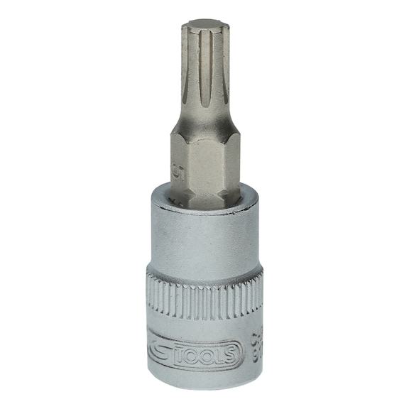 1/4 inch bit socket for RIBE screws, M5, length 37 mm - 1/4 inch bit socket for RIBE screws
