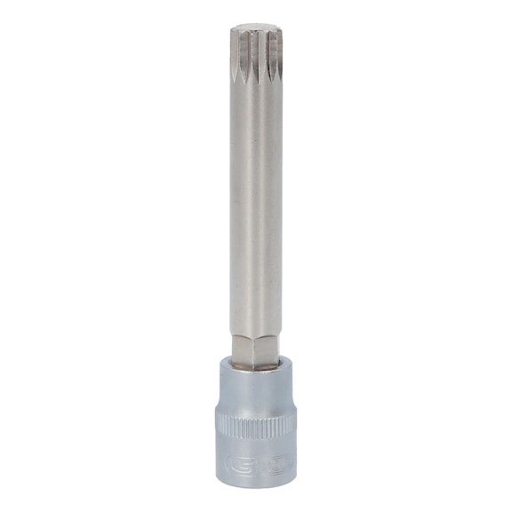 3/8 inch bit socket XZN, M12, 100 mm - 3/8 inch bit socket XZN