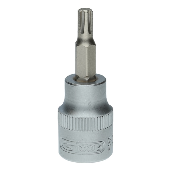 3/8 inch bit socket for RIBE screws, M5, length 48 mm - 3/8 inch bit socket for RIBE screws