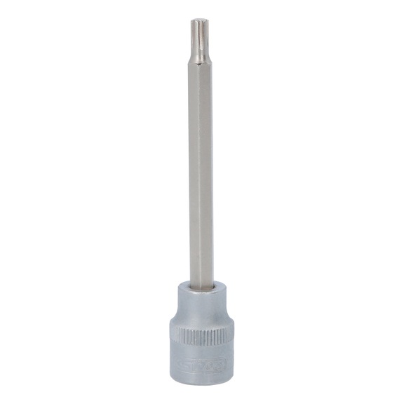 KS TOOLS 3/8 inch bit socket for RIBE screws, M5, 100 mm - 3/8 inch bit socket for RIBE screws