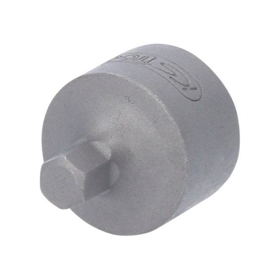 3/8 inch hex socket bit, short, 6 mm - 3/8 inch hex socket bit