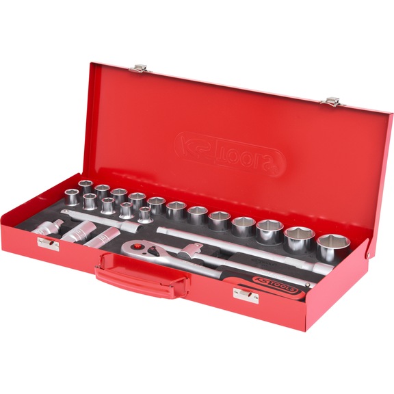 KS TOOLS 1/2 inch socket wrench set, 24-piece - Socket wrench (set)