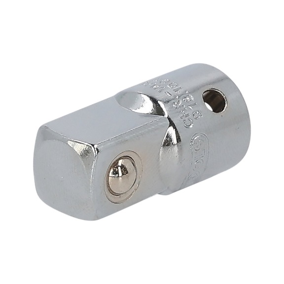 1/4 inch CHROMEplus extension adapter, 1/4 inch F x 3/8 inch M on hanger - Extension piece