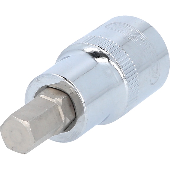 1/2 inch CHROMEplus bit socket hexagon socket, short, 9 mm - 1/2 inch CHROMEplus bit socket hexagon socket