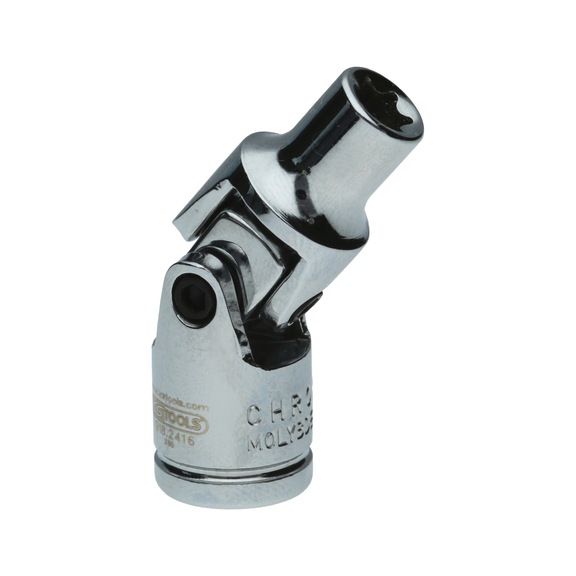 1/4 inch TX-E socket with joint, E7 - 1/4 inch Torx E-Plus socket