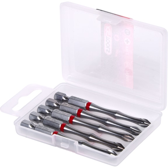 1/4 inch TORSIONpower bit, 75 mm, PH2, pack of 5 - 1/4 inch TORSIONpower bit