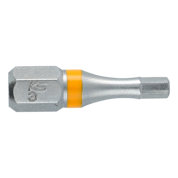 KS TOOLS 1/4 inch TORSIONpower hexagon socket bit, 25 mm, 3 mm - 1/4 inch TORSIONpower bit