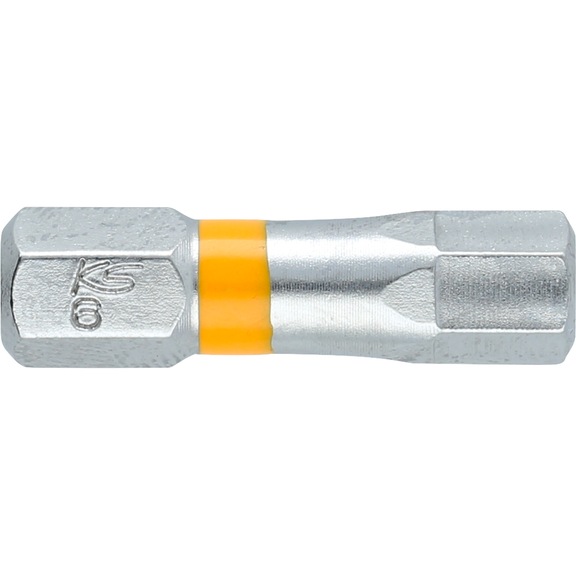 KS TOOLS 1/4 inch TORSIONpower hexagon socket bit, 25 mm, 6 mm - 1/4 inch TORSIONpower bit