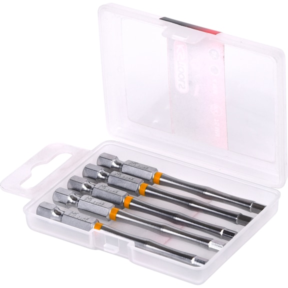 1/4 inch TORSIONpower bit, internal hexagon, 75 mm, 4 mm, pack of 5 - 1/4 inch TORSIONpower bit