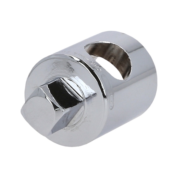 3/8 inch CHROMEplus sliding piece/reduction adapter, 1/2 inch F x 3/8 inch M to hanger - Extension piece