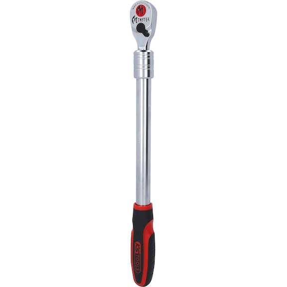 1/2 inch monster telescopic reversible ratchet, 100 teeth - KS TOOLS Ratchet (stepped spanner)