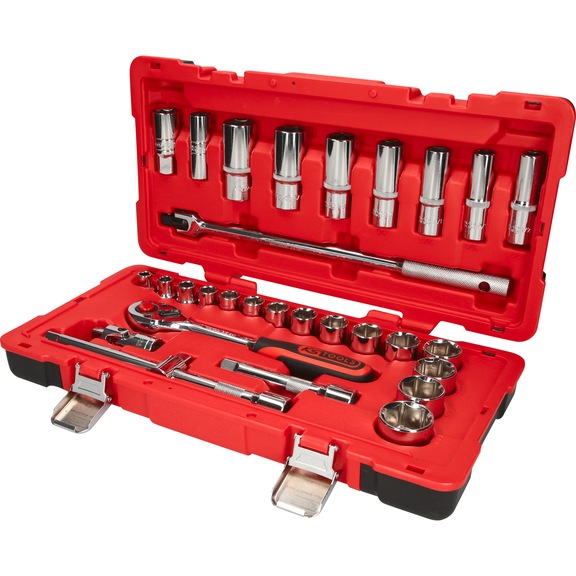 1/2 inch CHROMEplus socket wrench set, 30-piece 958.0630 - CHROMEplus socket wrench (set)