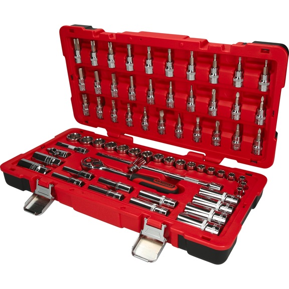 3/8 inch CHROMEplus socket wrench set, 66-piece - CHROMEplus socket wrench (set)