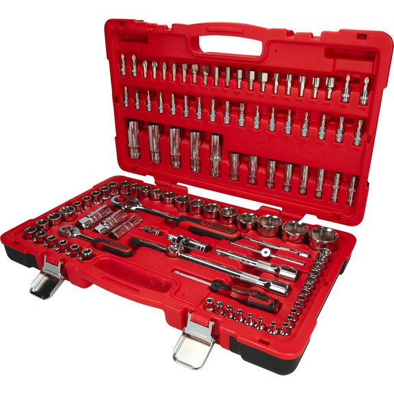 1/4 inch, 1/2 inch CHROMEplus socket wrench set, 110 pieces - CHROMEplus socket wrench (set)