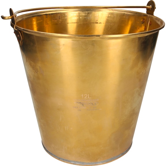 Spark-free aluminium bucket, 12 l - Non-sparking bucket