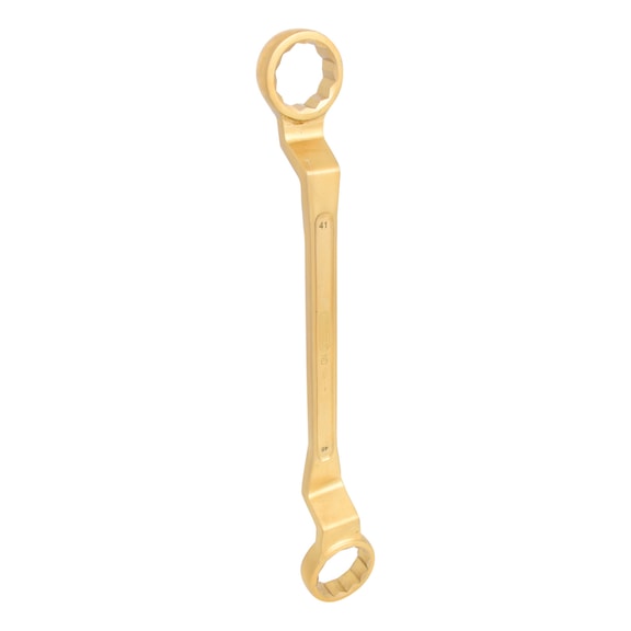 BRONZEplus double ring spanner, offset 41x46 mm - BRONZEplus double ring spanner