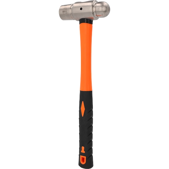 STAINLESS STEEL engineer's hammer with fibreglass handle, 680 g - STAINLESS STEEL locksmith's hammer