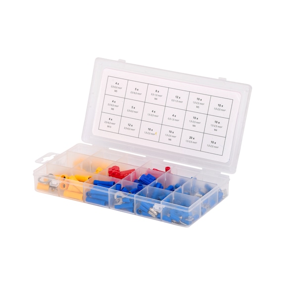Assortment of crimp connectors, 160-piece - Crimp connectors