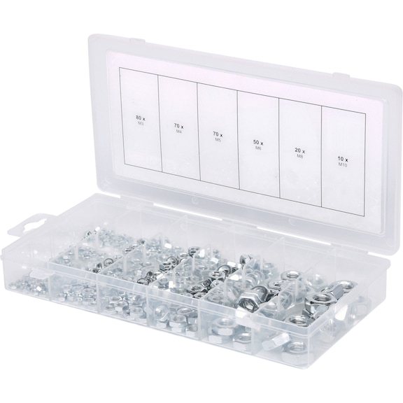 Assortment of nuts, metric, 300 pieces - Nut (special shape)