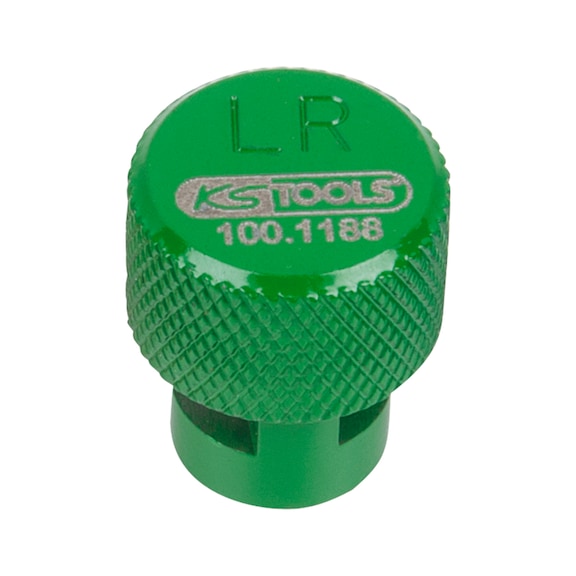 TPMS tyre deflator, green, rear left - Wheel, tyre (motor vehicle, other)