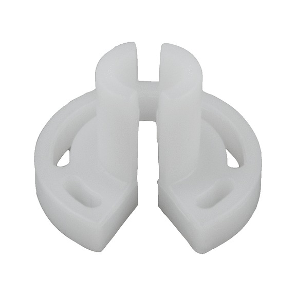 Plastic release clip, white, 3/8 inch - Engine – fuel system and engine adjustment tools