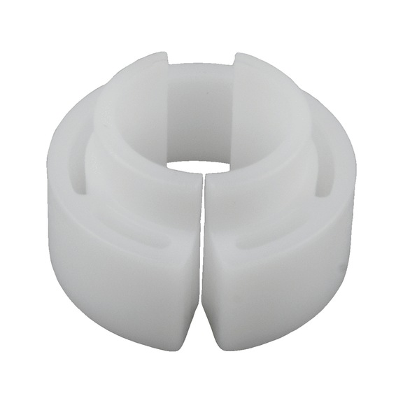 White plastic release clip, 5/8 inch - Engine – fuel system and engine adjustment tools