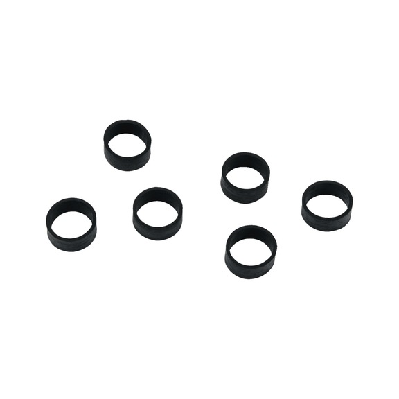 Replacement rubber ring set for scissor release, 6 pieces - Engine – fuel system and engine adjustment tools
