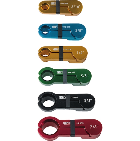 Disassembly tool set for CLIC spring-lock hose couplings, 7-piece - Assembly tool (standard part, toolmaking)