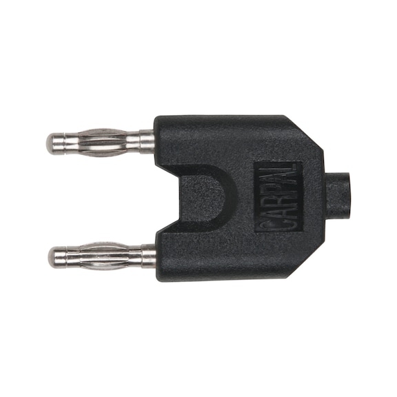 Plug distributor with input socket on double banana plug connection - Multimeter accessories