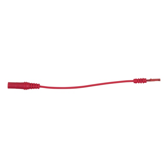 KS TOOLS 4,0 mm Eingangsbuchse auf 1,2 mm Pr&uuml;fadapterbuchse flach (rot) - Multimeter-Zubeh&ouml;r