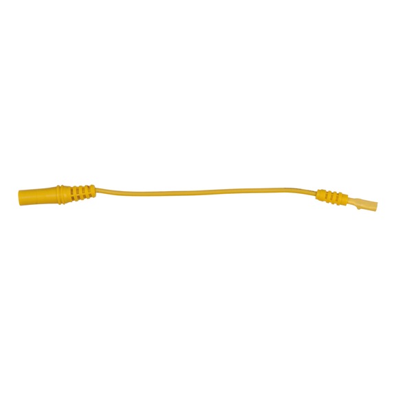 4.0 mm input socket to 3.0 mm test adapter socket, flat (yellow) - Multimeter accessories