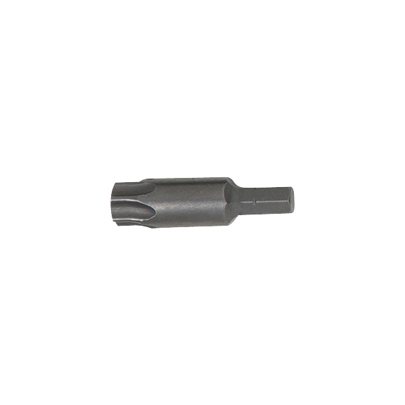 Bit with 8.0 mm hex drive for TX screws T60, 50 mm long - Additional bit socket