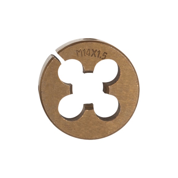 HSS TIN cutting die, M14x1.50 - HSS TiN cutting die