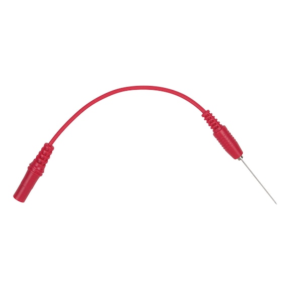 4.0 mm input socket to needle-shaped test probe, red - Multimeter accessories
