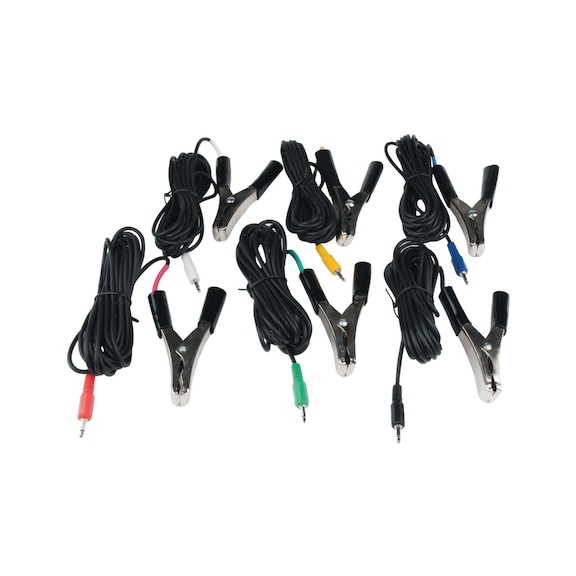 Colour-coded cable clamps, 6 pieces - Bodywork component (motor vehicle, other)