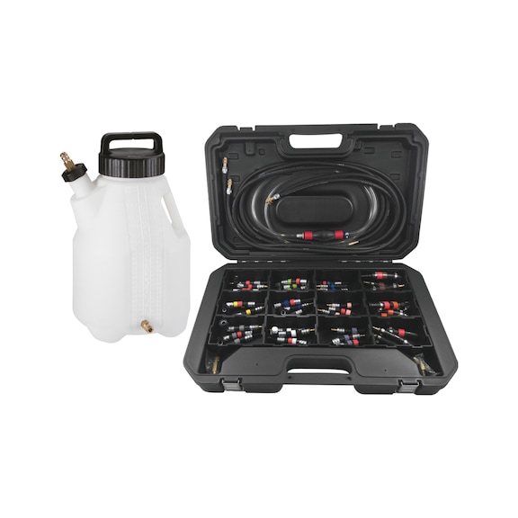 Fuel system test and cleaning kit, 43 pieces - Engine – fuel system and engine adjustment tools
