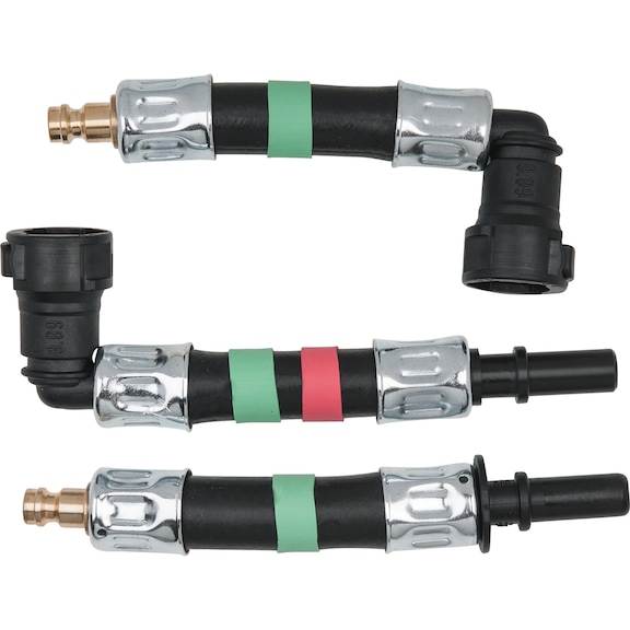 Adapter set, 3-piece, SAE 10 x 20 mm (green) - Adapter (standard part, toolmaking)